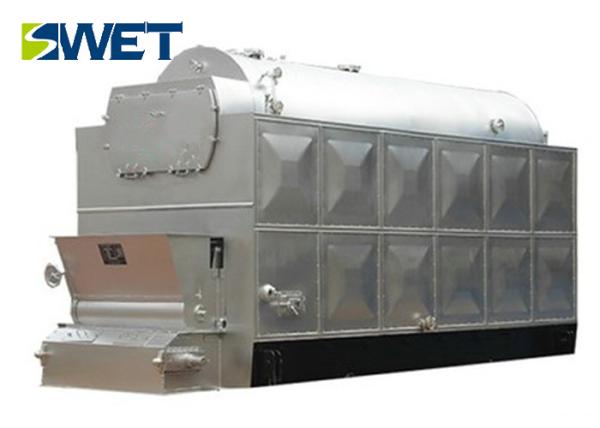 Chain Grate Biomass Fired Steam Boiler , 15t / H Horizontal Biomass Generator