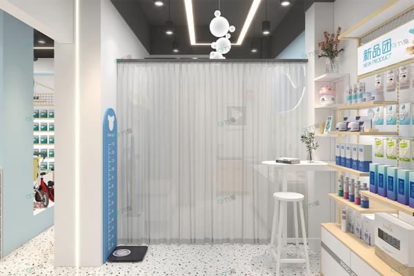 Klein Blue Style Baby Store Display Shelf Customizable 50 Sqm