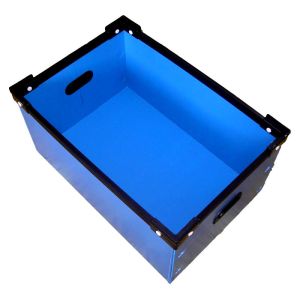Foldable Corrugated Plastic Box Reusable Space Saving Packaging PP Corrugated Box