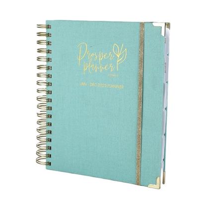 Impression personnalisée en couverture A4 A5 en spirale 2024 Annuelle hebdomadaire Planificateurs quotidiens et journaux