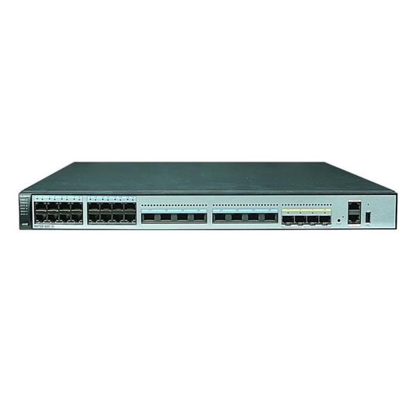 S6720-32C-PWH-SI 24 x 100M/1G/2.5G/5G/10G Base-T Ethernet ports, 4 x 10 GE SFP+, PoE++, with 1 interface slot