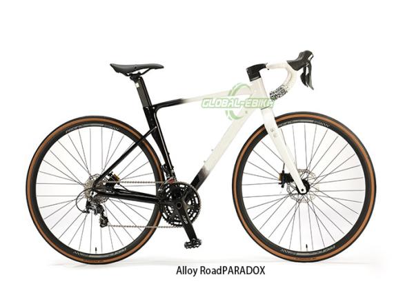 Alumínio Ligação Rodoviária Bicicleta Espinhas de aço inoxidável Freio mecânico hidráulico SHIMANO ST4700 Através do eixo