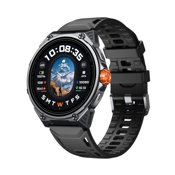  KW348 GPS Sport Smartwatch with AMOLED Display 5ATM Waterproof