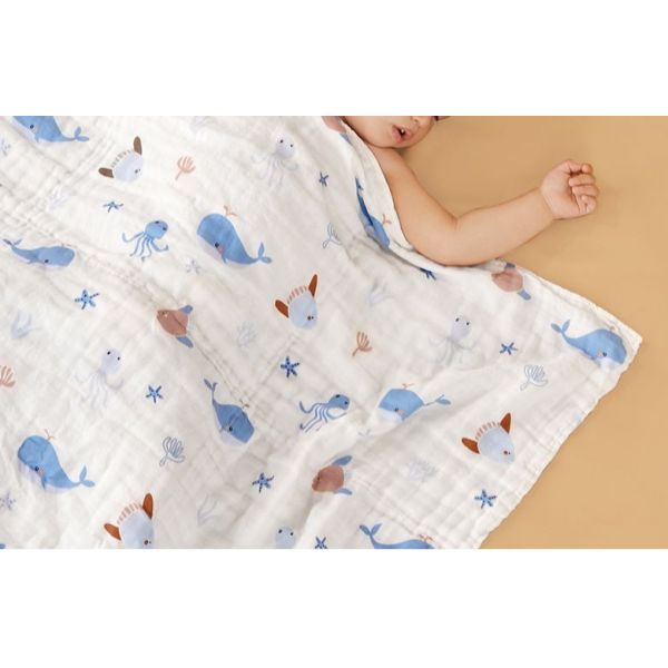Животная печатая органическая ткань марли хлопка Swaddle обруч для Newborn устойчивого