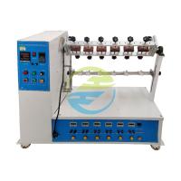 Testeur de flexion du cordon d'alimentation Testez avec précision la résistance à la traction 6 stations d'essai Soutenir 1 - 999999 fois le test de flexion, avec un taux flexible et réglable de 10 - 60rpm