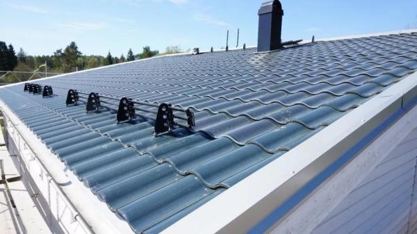 Spain Tiles Curved Solar Roofing Shingles Flexible Solar Panel Roof Tiles