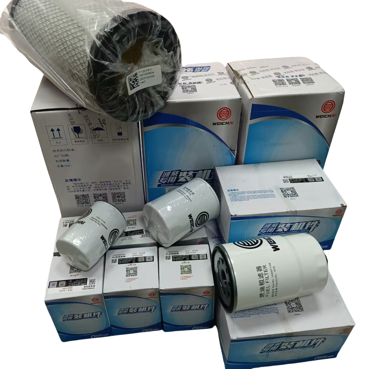 Weichai Engine Oil Filter 1000395855 High-Quality Filter Element for Howo Construction Machinery