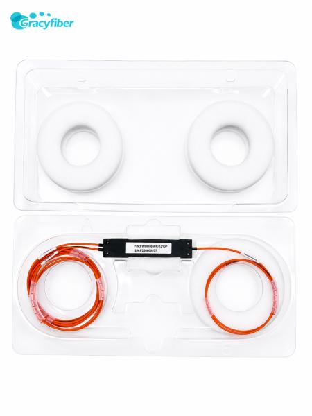 Low Insertion Loss 850/1310nm FWDM Optical Filter for Multimode Fiber WDM Applications