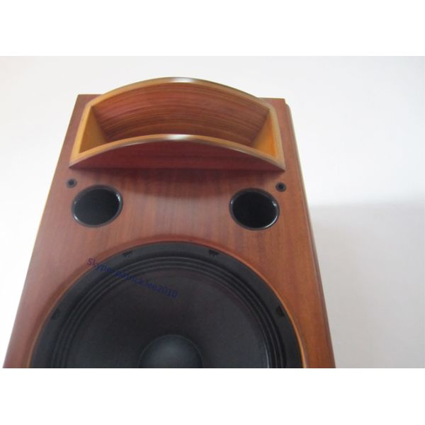 Best Sound Quality Wooden Finished Bookself Audio Speaker With Cover For Cinema Room