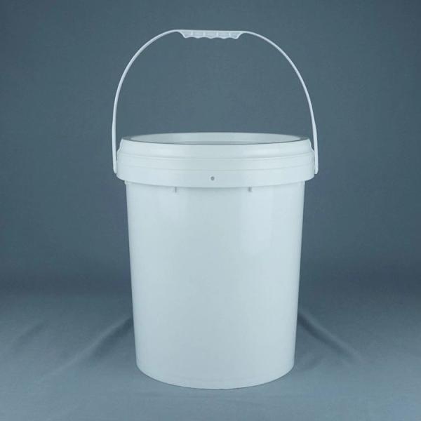 Food Grade Polyethylene 5 Gallon Plastic Buckets White Pail OEM ODM