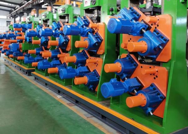 Green Welded Tube Mill Line 55-160mm 0.7-2.5mm 25ton/hour