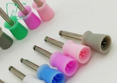 Metal Silicone Dental Polishing Kit , Dental Polishing Cups Four Six Pages