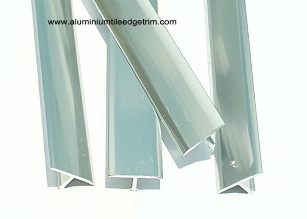 T - shaped Aluminium Tile Edge Trim 20mm Width / Metal Tile Border Trim