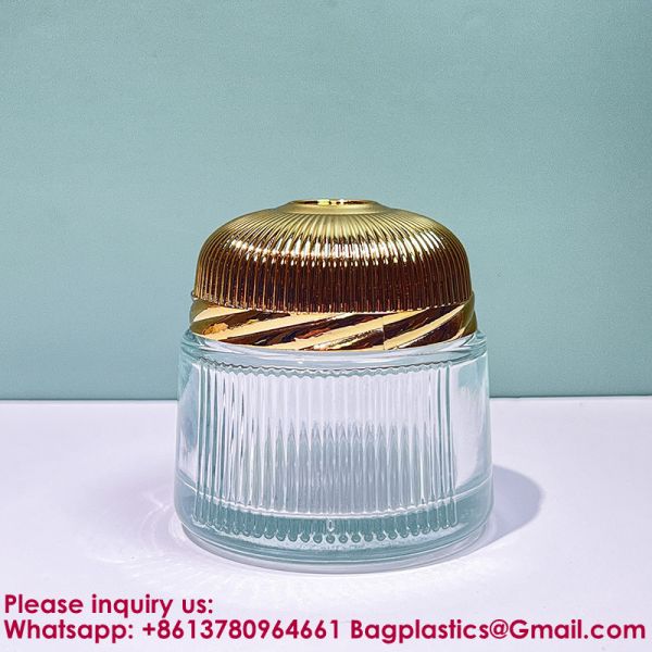 Travel Skincare Cream Jar 10g Refillable Glass Lotion Container With Metal Lid For Middle East Dubai, Small Cosmetic Sample Bottle For Travel Toiletries Organizer