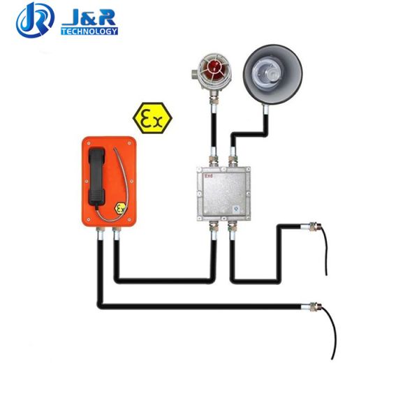 Morre o telefone à prova de explosões da linha de apoio ao cliente do alumínio de molde resistente para a área perigosa