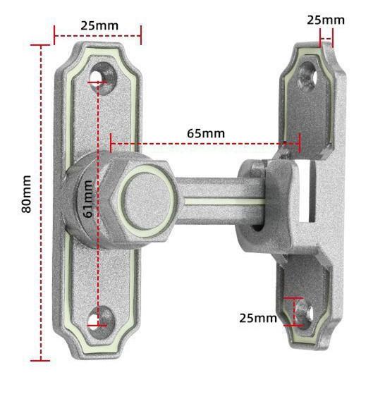 Zinco pesado do fechamento da trava de porta do celeiro do parafuso para uso interno/exterior