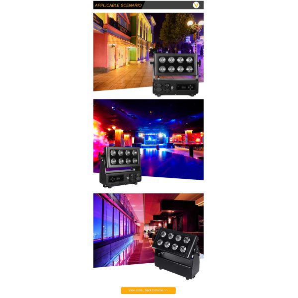 8 * 15w 4 в 1 Ip65 батарейки подсвечивает светодиодные лампы Rgbw Party Light
