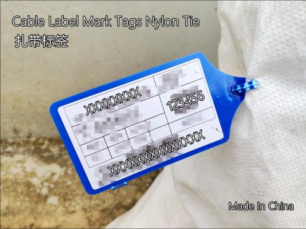 Cable Label Mark Tags Nylon Tie Tag  self locking nylon cable tie Tag  nylon zip ties