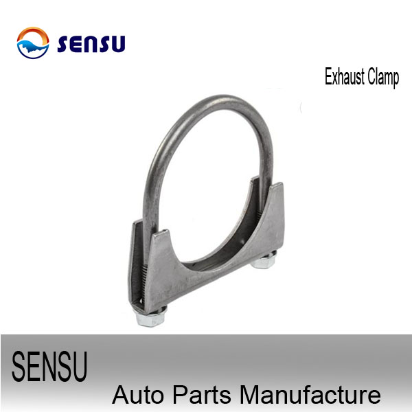 Surface Polishing Stainless Steel Exhaust Clamps 4'' U Type Corrosion Resistance