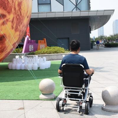 Aluminum Frame 6 Km/Hr Foldable Power Wheelchair With Brushless Motor