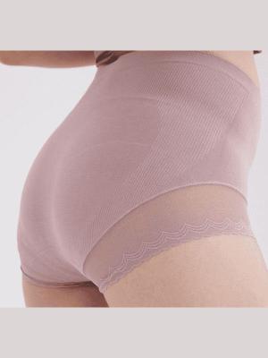 Ladies Lace Trim Cotton Hipster Panties Breathable Machine Washable