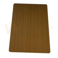 a mão de aço inoxidável decorativa da folha de 0.3-3mm enegreceu Matt Cold Rolled de bronze amarelo escovado