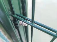 2D Twin Wire Galvanized Security Fence Painéis de vedação de malha de arame elástico de aço duplo