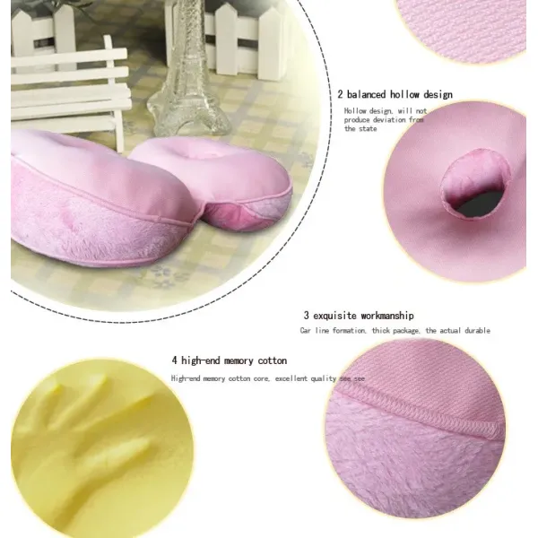 Supportive Coccyx Memory Foam Back Support Pillow for Car and Aircraft Anti-Decubitus