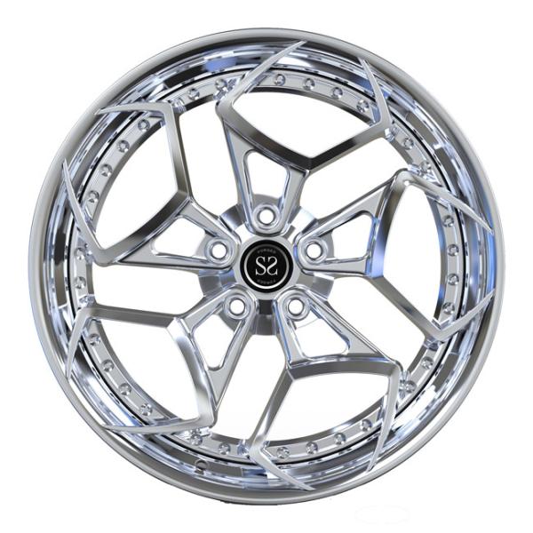 19inch forjou 2 o bordo lustrado do disco do PC rodas para bordas luxuosas do carro de Mercedes Benz A35