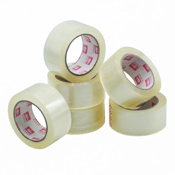 110 Yards Carton Sealing Yellowish Waterproof Transparent Clear Packing Tape Heavy Duty Shipping Packing Tape