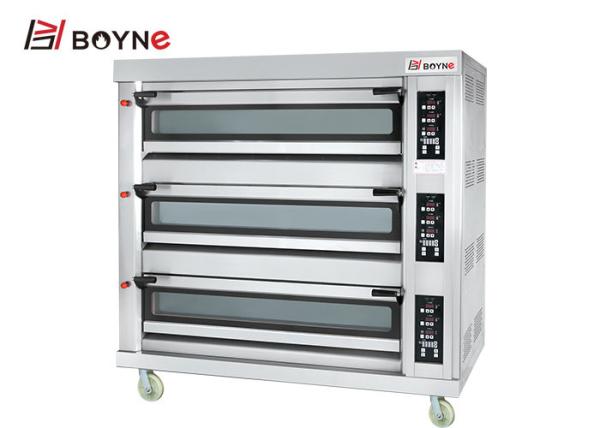 Heavy Duty Deck Baking Oven One Deck Two Trays Gas Oven For Bakery