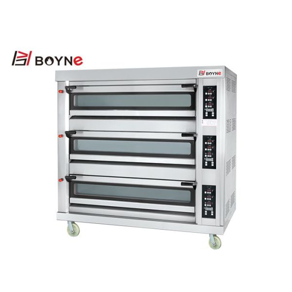 Heavy Duty Deck Baking Oven One Deck Two Trays Gas Oven For Bakery
