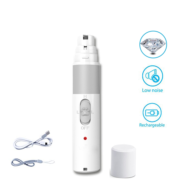 Clipper de uñas automático para gatos silencioso con carga USB Trimmer de patas para animales pequeños