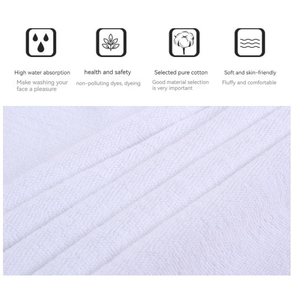Customer Logo 600 GSM 100% Cotton Square Towel for Quick Drying and Soft Touch