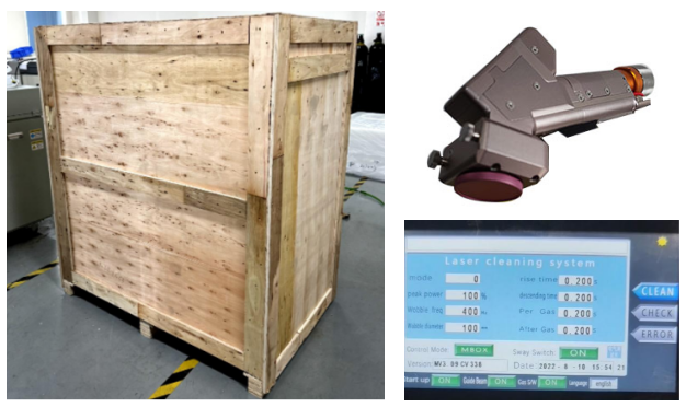 Handheld Laser Cleaning Machine with 0-300mm Laser Cleaning Beam Size for Carbon Steel