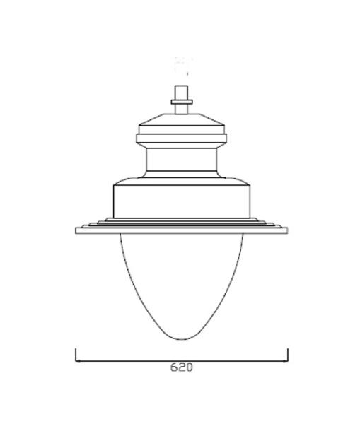 IP65 Impermeável E40 Estilo clássico europeu 80W Iluminação urbana LED Iluminação de jardim