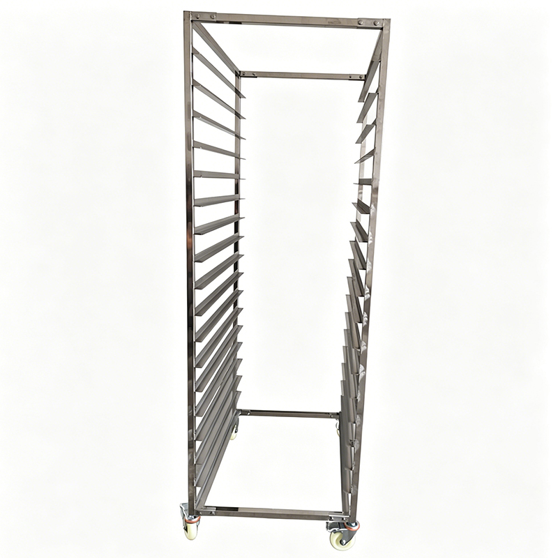 Stainless Steel Aluminium Oven Baking Tray 600 X 400 Commercial Bread Trolley Cart Shelves Bakery Rack with 20 pan