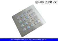 Llaves retroiluminadas iluminadas numéricas del telclado numérico 16 del metal para el sistema del control de acceso de la seguridad