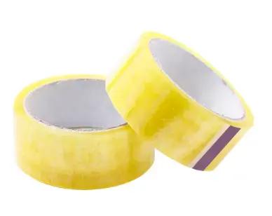 Acrylic BOPP Packing Tape Clear Adhesive Packing Tape Low Noise With Logo