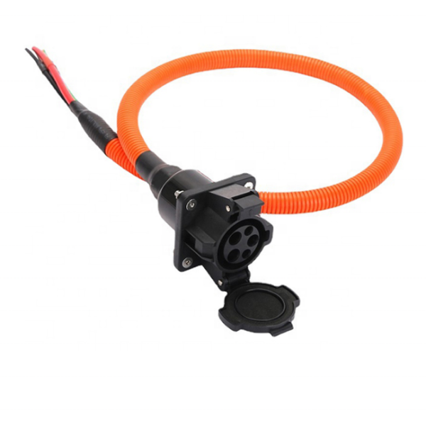 Universal Type 2 EV Female Socket to Socket Adapter for Electric Vehicle Power Supply