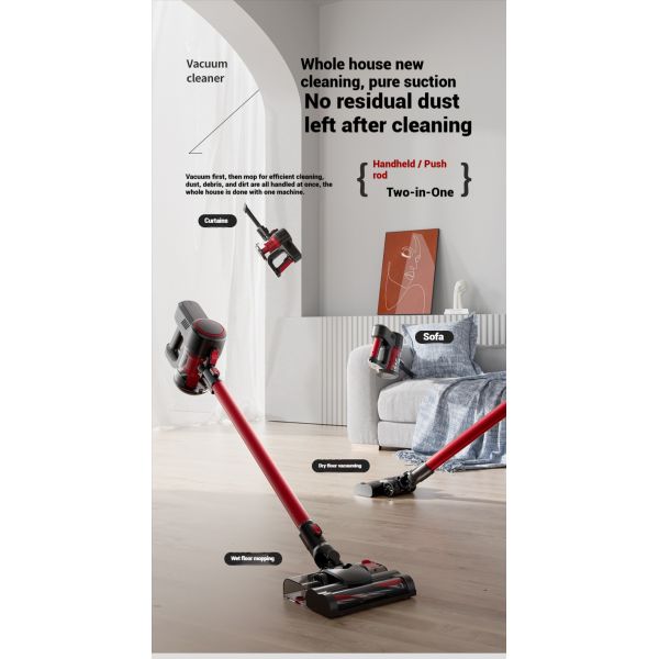 8-12Kpa Battery Powered Vacuum Cleaners Integrated APS Material 2 In 1