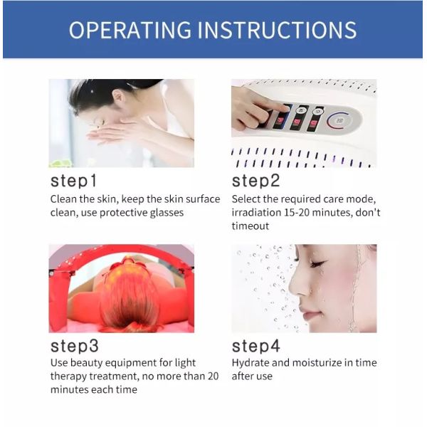 Art 7 Color LED Facial Skin Rejuvenation Device LED Face Skin Light Photon Therapy Device