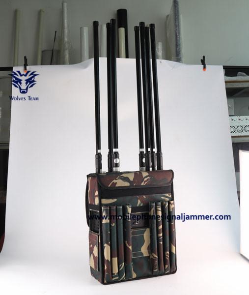 WiFi 2.4G 3G 4G GPS Jammer Signal Blocker Backpack Ied GSM800mhz/900mhz