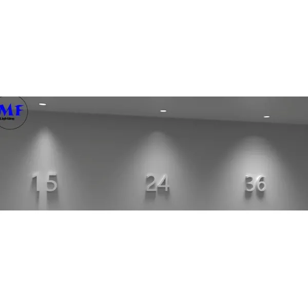 Casilla de aluminio de acabado cuadrado 12W/2X12W/3X12W/4X12W Bajo iluminación interior LED Bajo iluminación del techo