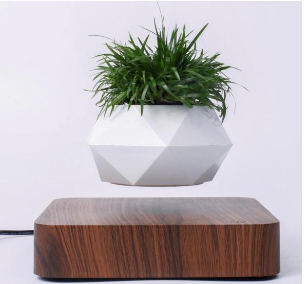 NEW square base levitation vase ,floating air bonsai PA-0734 ,levitating plant tree pot