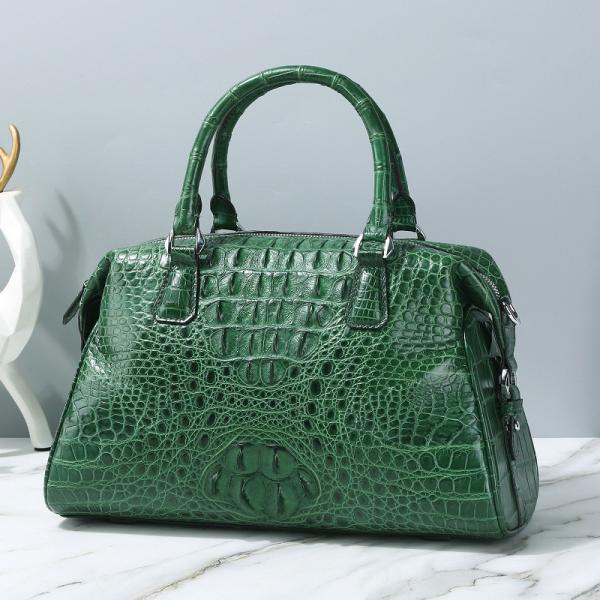 Genuine Crocodile Skin Lady Purse Authentic Real Alligator Leather Female Handbag Long Strap Women's Large Shoulder Bag
