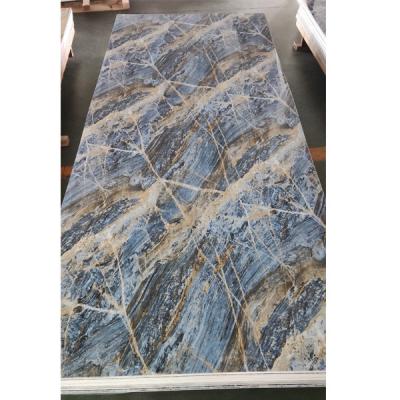 Hoja de mármol UV 4*8 para decoración de paredes y techos interiores 25 años de vida útil Muy duradera