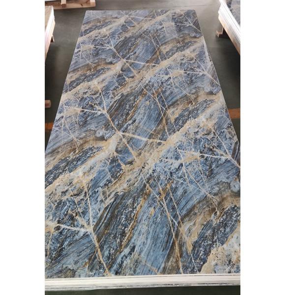 Hoja de mármol UV 4*8 para decoración de paredes y techos interiores 25 años de vida útil Muy duradera