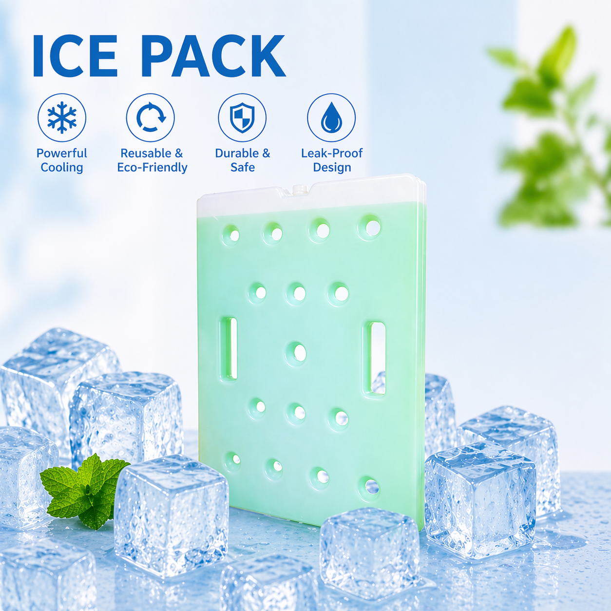 Ideal For Medical PCM Ice Packs Customize Design Support Storage Instructions Freeze Before Temperature Control Solution
