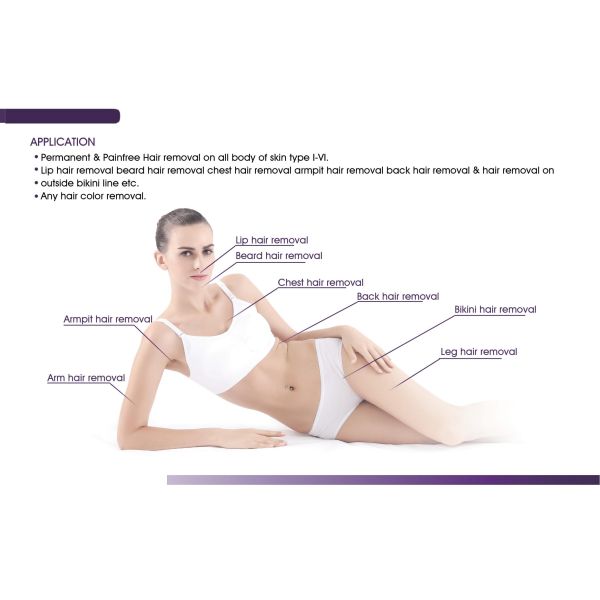 OEM Painless FAC Tech 808 Diode Laser Machine Vertical Permanent